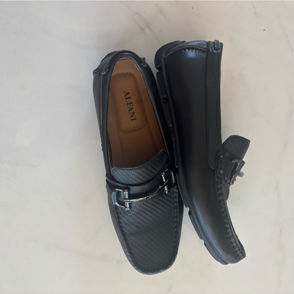 Alfani Men's Black Slip-On Loafers - Picture 6 of 8